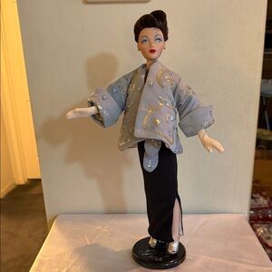 Gene Marshall 15” Fashion Doll Midnight Gambler Vintage 1996 Porcelain